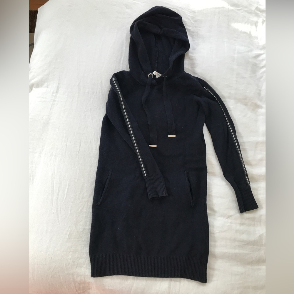 Morgan de Toi Warm Wool hooded dress navy S